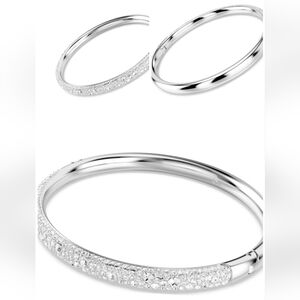 NEW AUTHENTIC GENUINE SWAROVSKI TENNIS BANGLE BRACELET CLICK LOCK